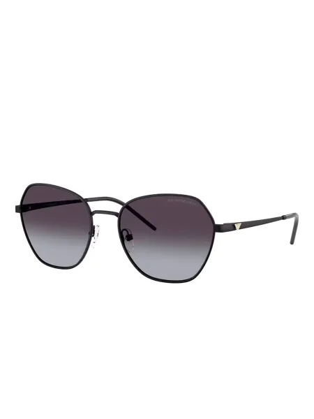 Ochelari de soare Emporio Armani cu imprimeu geometric negru