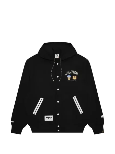 Pocnitură hanorac cu glugă Aape By A Bathing Ape cu imagine negru