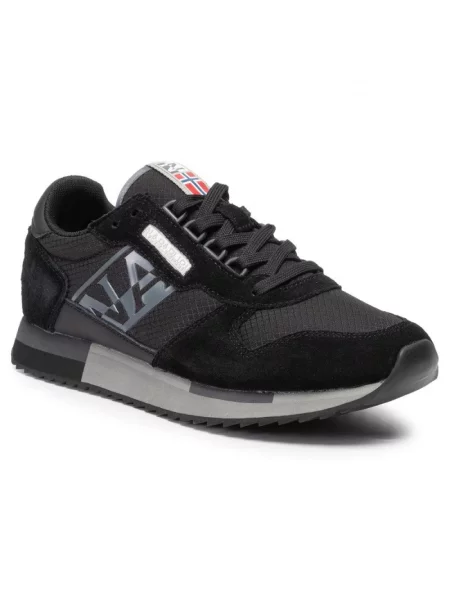 Sneakersy Napapijri skórzane czarne