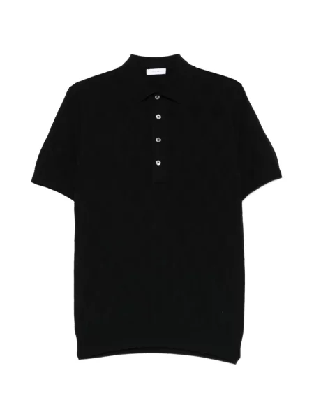 Tricou polo Diktat tricotate negru