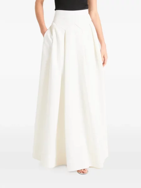 Fusta maxi Temperley London alb