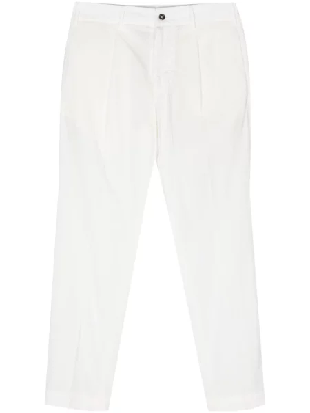 Pantaloni chino Dell'oglio conici alb