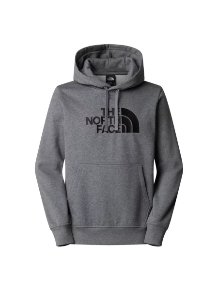 Bluza z kapturem The North Face z kapturem szara