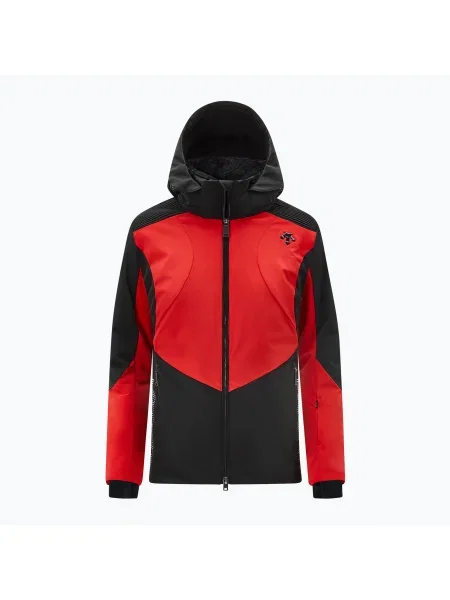 Olcsóbban. Női sí dzseki Descente Shoulder Shirring elektromos piros. Méret: 38 piros