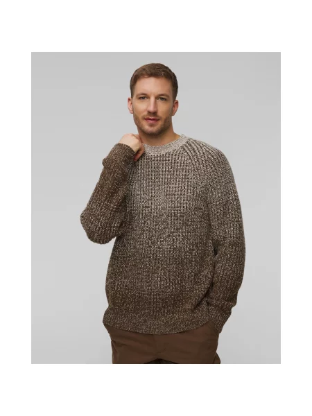 Pulover Cu Lână Pentru Bărbați Hugo Boss H-ezrano maro
