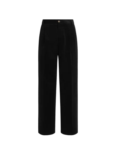 Pantaloni Dolce & Gabbana de catifea albastru