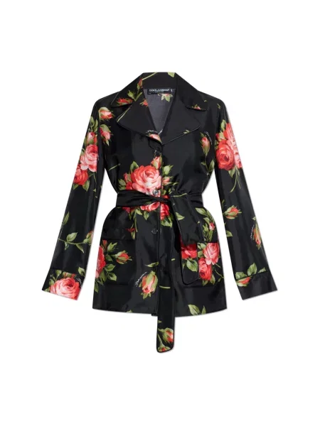 Koszula Dolce And Gabbana z nadrukiem czarna