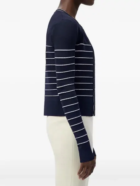 Cardigan Adam Lippes cu dungi albastru