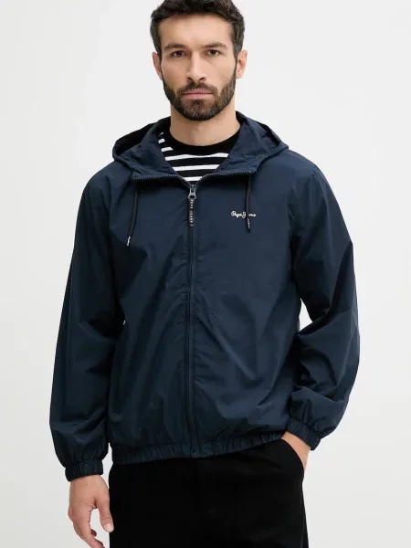 Geacă de blugi Pepe Jeans albastru