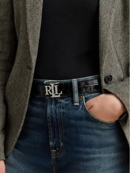 LAUREN RALPH LAUREN Pas črna