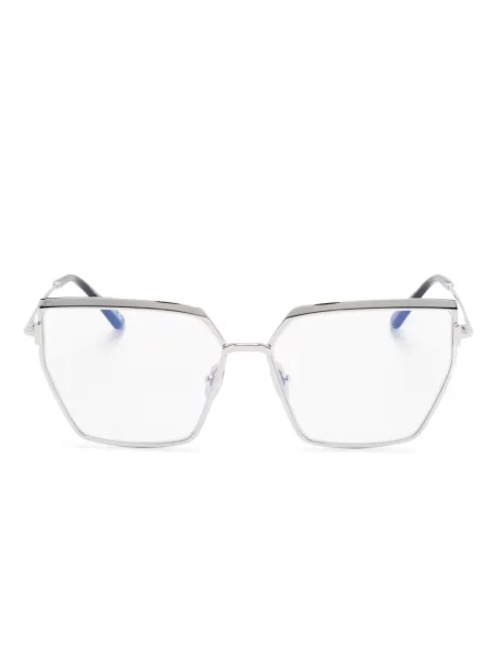 Ochelari de soare Tom Ford Eyewear cu imprimeu geometric argintiu
