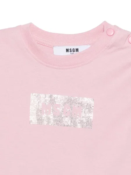 Dětské top Msgm růžový