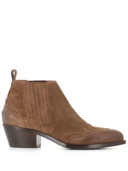 Botine Sartore din piele de căprioară