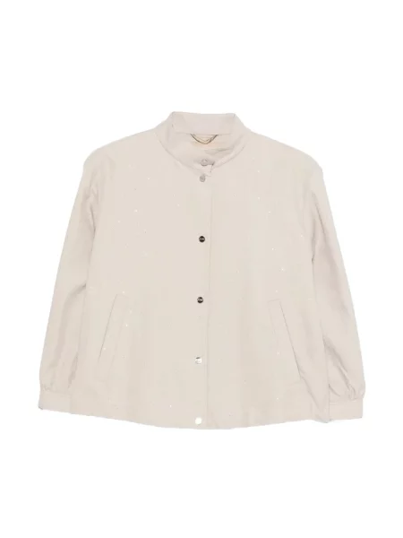 Lniana kurtka Herno szara