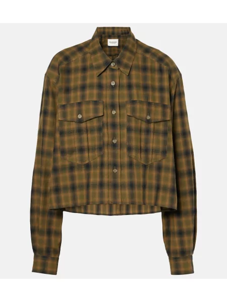 Top Marant Etoile w kratkę o krotszym kroju