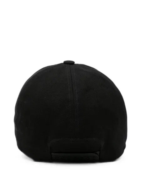 Шапка с козирки Rick Owens Drkshdw бродирана черно