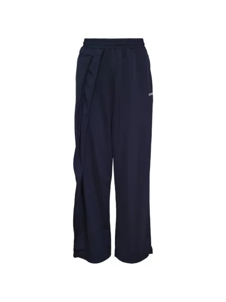 Pantaloni Bonbom cu imagine alergare albastru