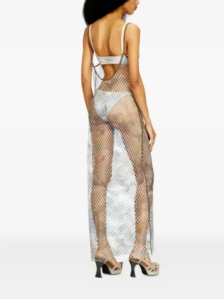 Rochie Diesel plasă de costum alb