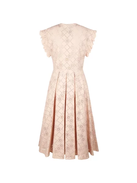 Rochie Alberta Ferretti cu broderie de costum roz