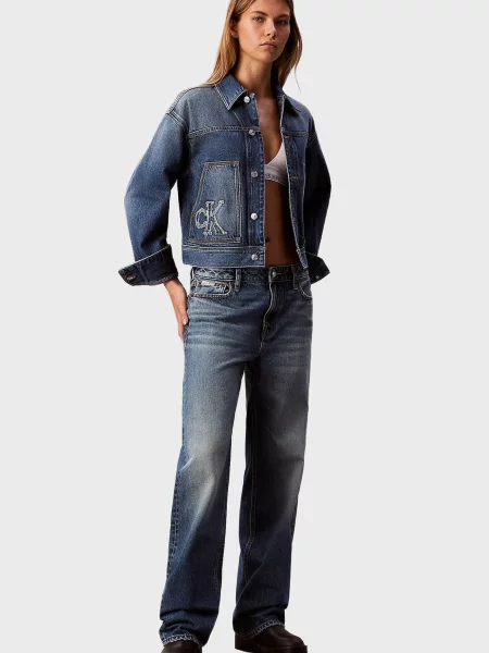 Джинсова куртка Calvin Klein Jeans синя