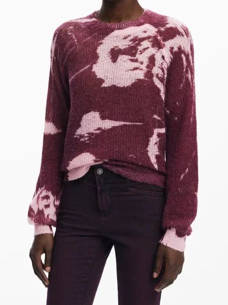 Pulover Desigual roz