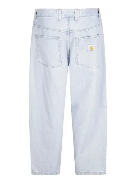 Blugi Carhartt Wip cu strasuri alb