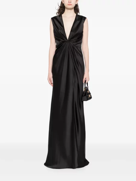 Rochie Amsale drapată de costum negru