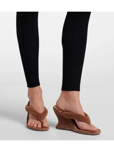 Leggings Balenciaga din jerseu negru