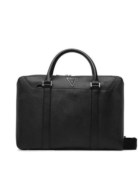Torba Guess skórzana czarna