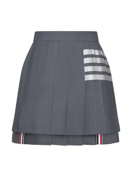 Spódnica plisowana Thom Browne szara