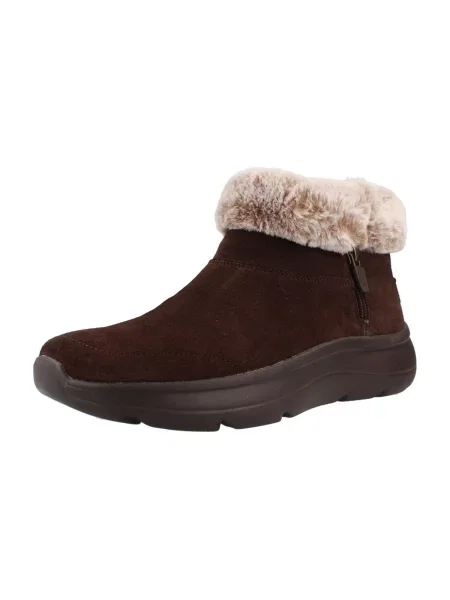 Snehule Skechers hnedá