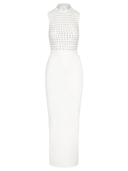 Kraimod Večernja haljina prozirna bijela