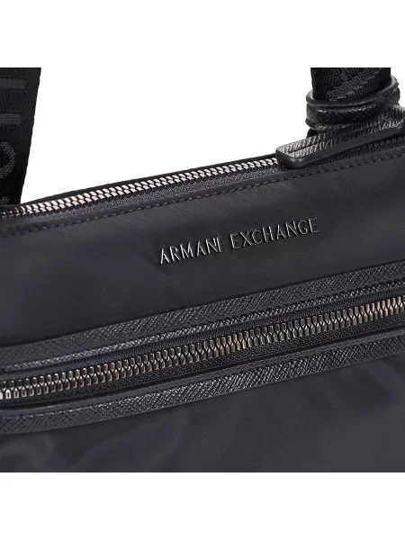 Lapos talpú táska Armani Exchange fekete