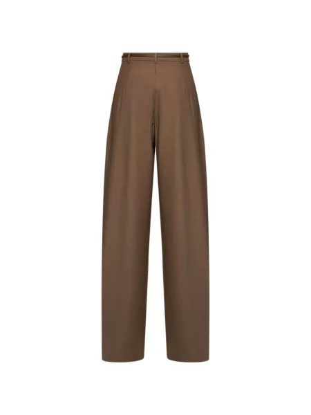 Cu centură pantaloni Max Mara maro