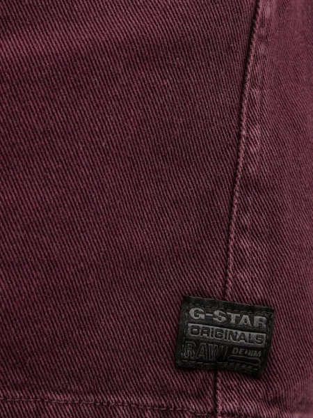Мини джинсовое платье G-star бордовое