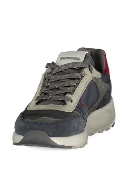 Sneakerși Blauer cu autograf albastru