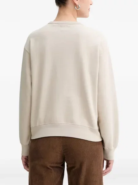 Pulover Levi's® skinny fit cu imagine cu decolteu rotund galben