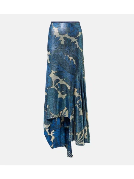 Fusta maxi Etro cu imagine albastru