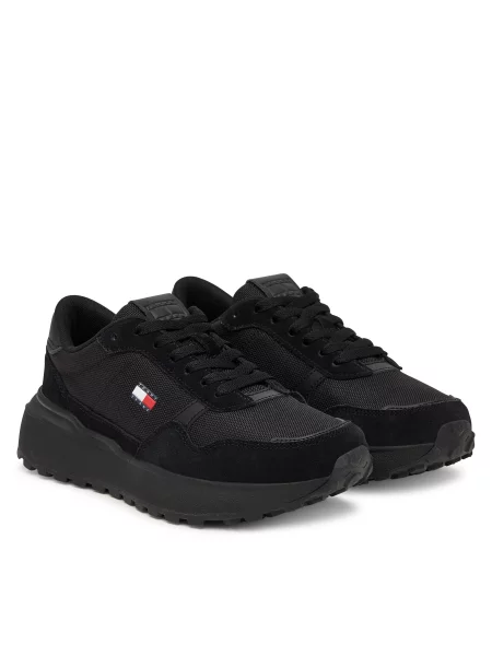 Laisvalaikio batai Tommy Jeans Modern Runner Mix juoda