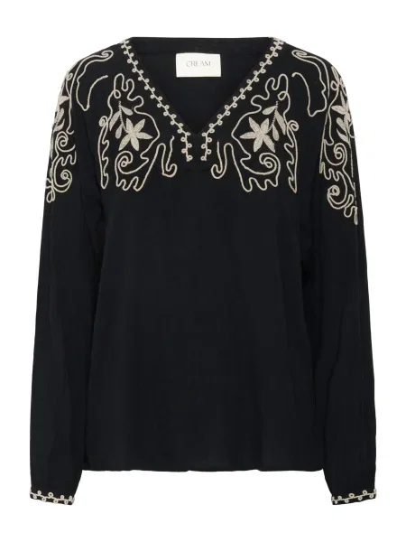 Cream Bluză Rosine kitt / negru alb