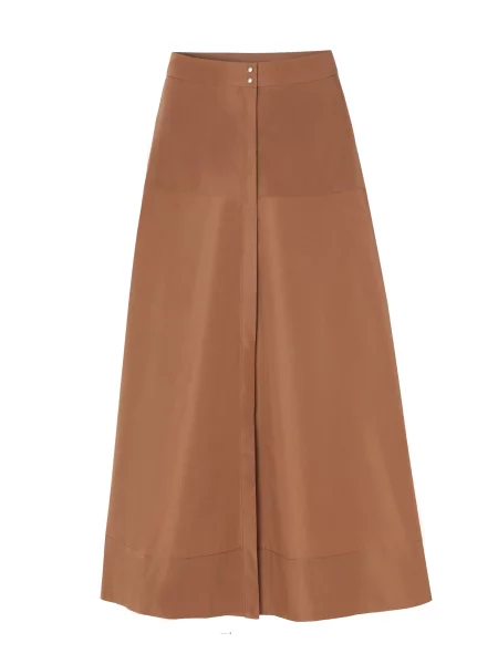 TATUUM Fustă cămilă maro