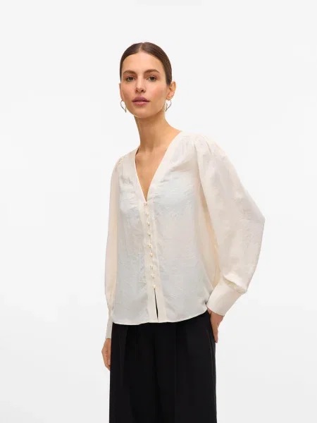 VERO MODA Bluză VMFasana crem