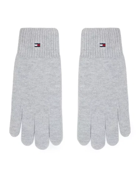 Tommy Hilfiger Rękawiczki Flag jasny szary