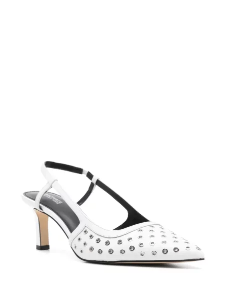 Pantofi cu toc Michael Michael Kors slingback alb