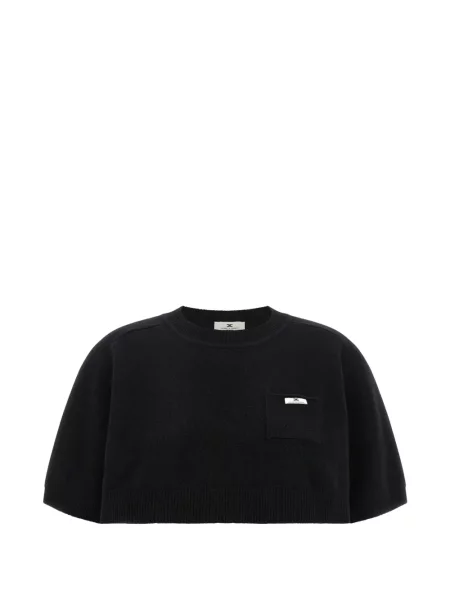 Top Elisabetta Franchi de lână negru