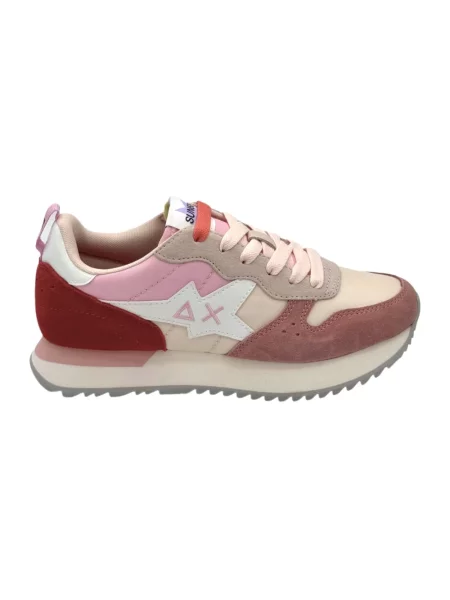Sneakersy Sun68 skórzane różowe