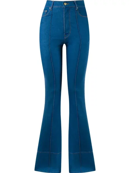 Talia jeansy dzwony Amapô z wysoką talią niebieskie