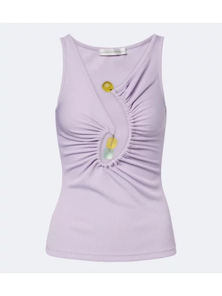 Top Christopher Esber tricotate violet