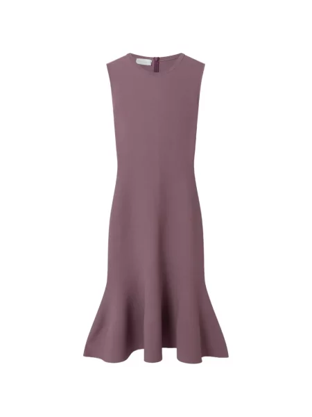 Rochie fără mâneci Stella Mccartney fără mâneci cu decolteu rotund de costum violet