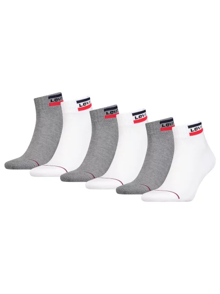 LEVI'S ® Zokni szürke / piros / fekete fehér